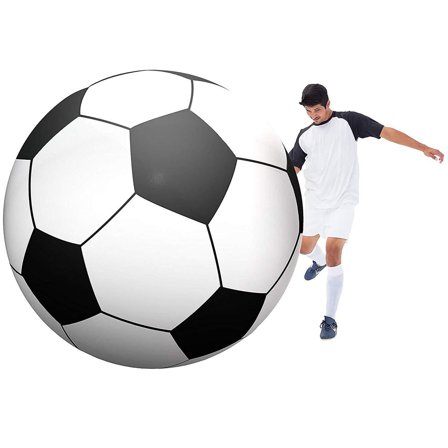 "Pelota deFútbol inflable extragrande de PVC".
