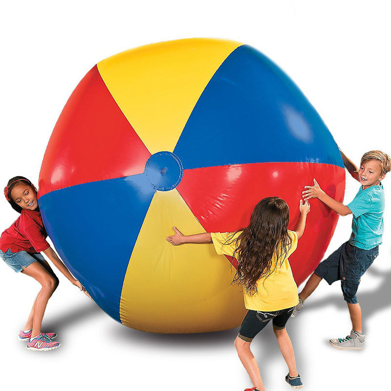 "Pelota deFútbol inflable extragrande de PVC".