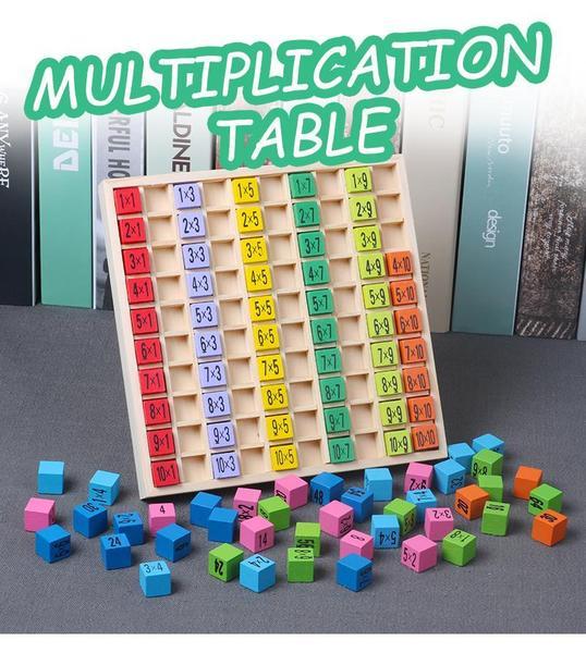 "Tabla de Multiplicación Montessori de Madera".