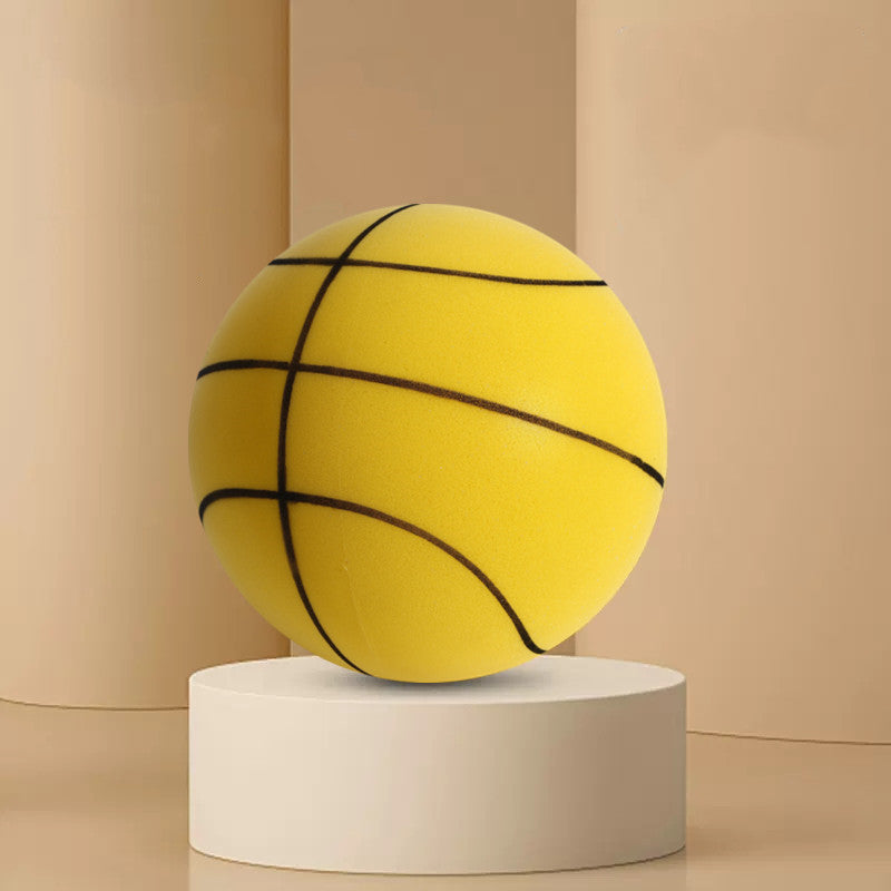 “Balón de baloncesto suave y silencioso de espuma — Juguete deportivo para niños, ideal para jugar en interiores.”