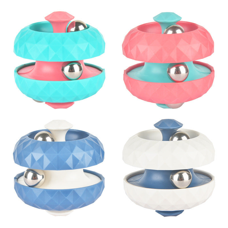 Juguete de Descompresión “Diamond Pattern Ball Track Gyro Rubik’s Cube” – Fidget Spinner para Niños