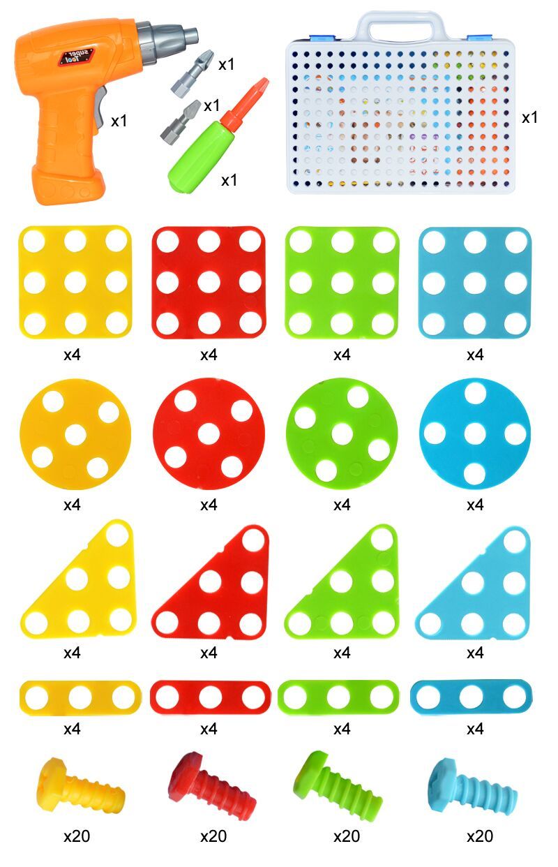 Kit Educacional de tuercas y tornillos- Motricidad fina